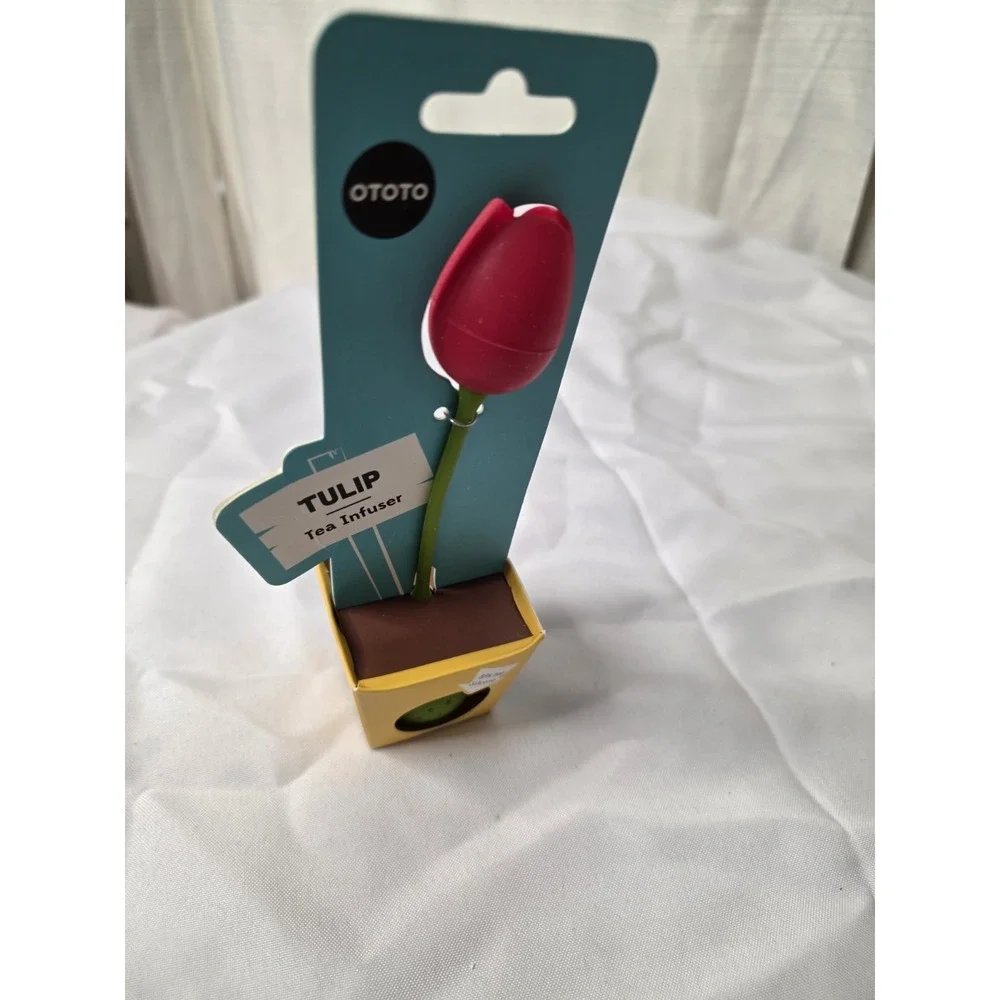 OTOTO OT899 Tulip Tea Infuser - Green & Red